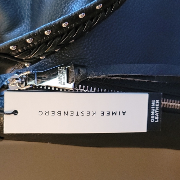 AIMEE KESTENBERG Zip Me Up Black Convertible Hobo Bag - Picture 9 of 11